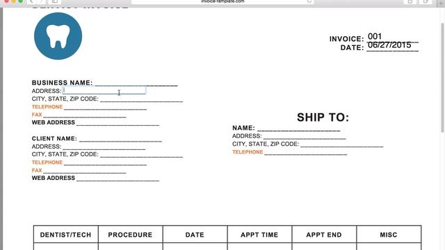 How to Make a Dental Invoice | Excel | Word | PDF смотреть онлайн
