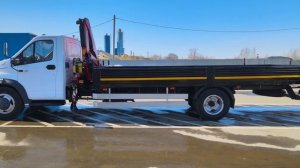 Обзор спецтехники ГАЗон Next с крано-манипуляторной надстройкой Fassi F65