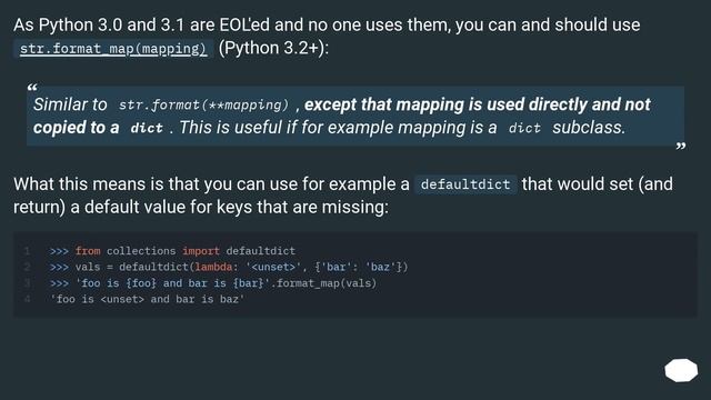 How do I format a string using a dictionary in python-3.x? смотреть онлайн