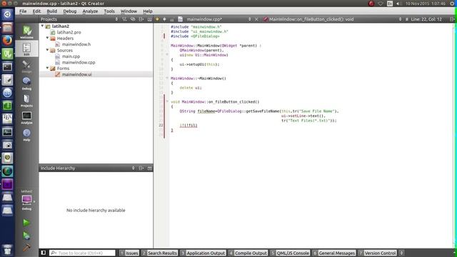Tutorial Qt Designer 3_A : QFileDialog and QLineEdit смотреть онлайн