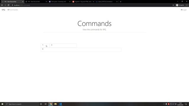 Add the Commands Page - Discord Bot Dashboard #8 смотреть онлайн
