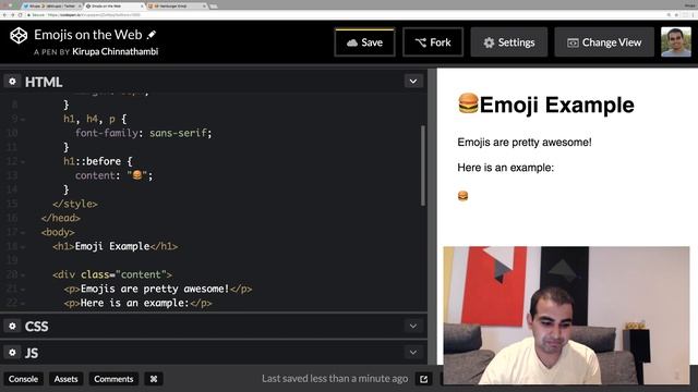 Emojis in HTML, CSS, and JS смотреть онлайн