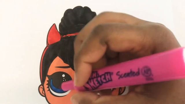 LOL Surprise Coloring Pages For Kids using Mr. Sketch Scented Markers LOL Spice смотреть онлайн