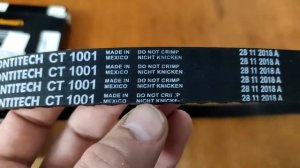 Ремень ГРМ Contitech вид подделки от "Мексики"