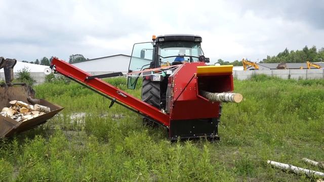 Дровокол на МТЗ - REMET RP-300. Навесной дровокол на трактор. смотреть онлайн