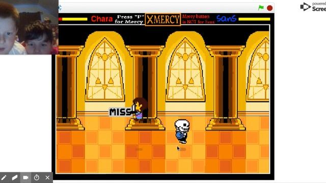 Sans vs Chara 2 player on Scratch смотреть онлайн