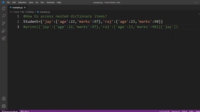 Python Tutorial For Beginners in Hindi -147 | Accessing Nested Dictionary |Nested Dictionary Python смотреть онлайн