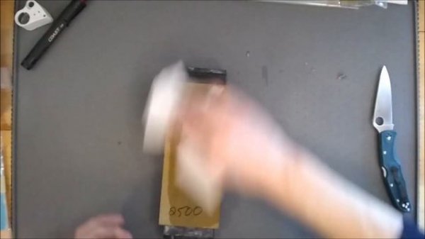 Sharpening Spyderco Endura 4 K390 On Venev Diamond Stones Stropped On Balsa Loaded With Diamond