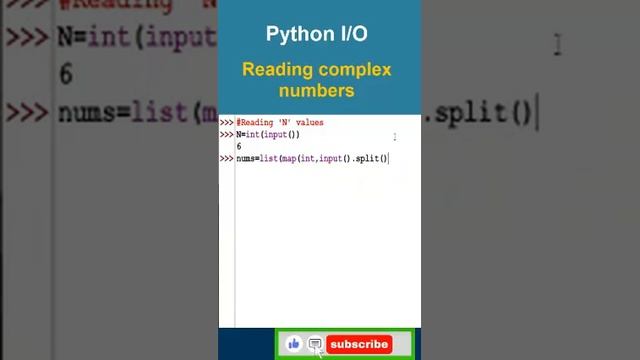Python-IO: Reading a List of values with single line of code смотреть онлайн