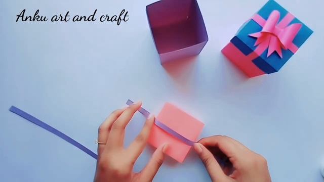 DIY gift box || Paper gift box easy || Origami gift box || Anku art and craft смотреть онлайн