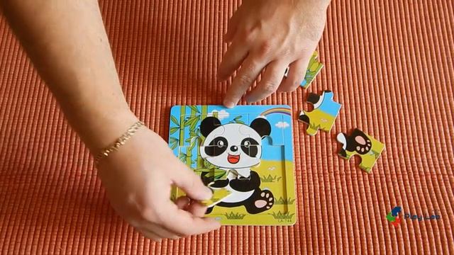 Puzzle - Puzzle per bambini - puzzle di animali Panda смотреть онлайн