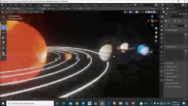 Sistema solar en Blender Parte 3°/Blender para principiantes /Ejercicios de modelado 3D en Blender смотреть онлайн