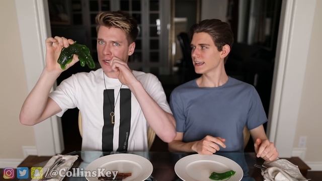 Gummy Food vs. Real Food Challenge! *EATING GIANT GUMMY SPIDER* Worm Gross Real Food Candy смотреть онлайн