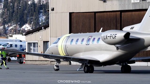 Jetfly Aviation Pilatus PC-24 | Landing and Take Off | Engadin Airport | 19.02.2022 смотреть онлайн