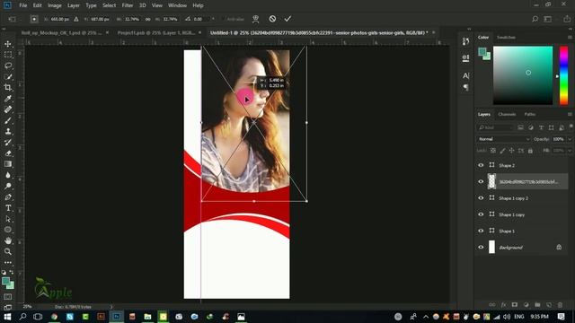 Make an Outstanding Roll Up Banner - Photoshop Tutorial смотреть онлайн