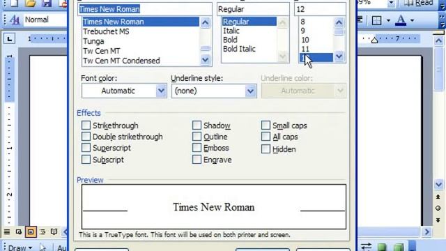 Word 2003 Tutorial Setting the Default Font Microsoft Office Training Lesson 31.4 смотреть онлайн