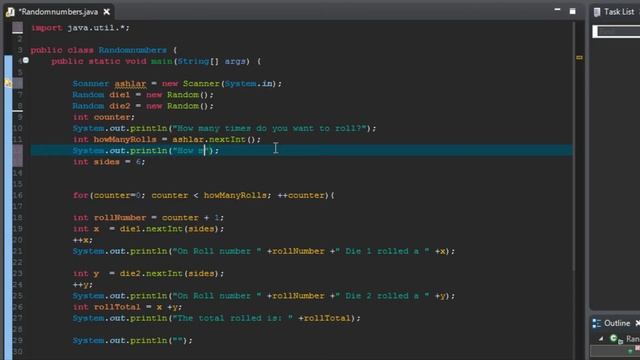 Beginner Java Tutorial - Random Number Generator - Part 6 (Dice Roll Program- Adding User Input) смотреть онлайн