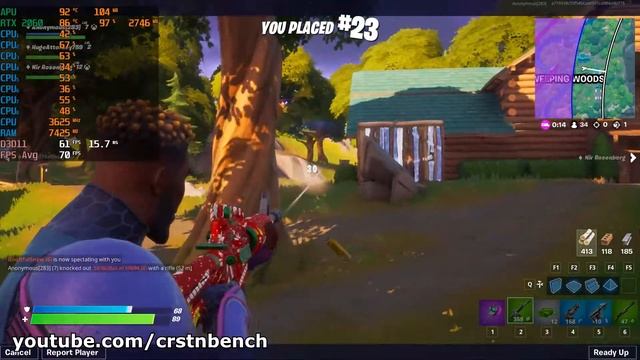 AMD Ryzen 7 3750H \ NVIDIA GeForce RTX 2060 \ Fortnite Chapter 2 Season 4 maxed out settings @1080p смотреть онлайн