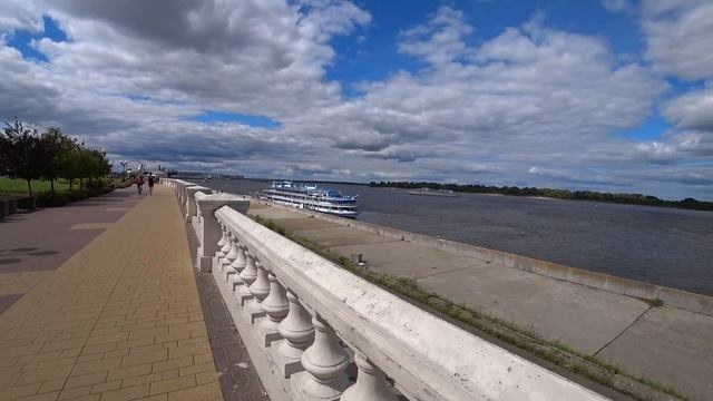 НИЖНИЙ НОВГОРОД. ЧКАЛОВСКАЯ ЛЕСТНИЦА. ПРОГУЛКА ПО НАБЕРЕЖНОЙ ГОРОДА. смотреть онлайн