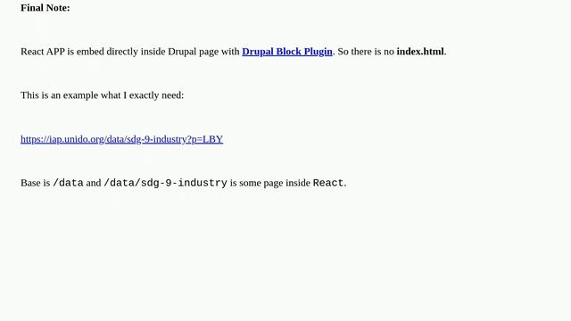 Drupal: Why do routes created in a React router that do not exist in Drupal give a 404 when I rel.. смотреть онлайн
