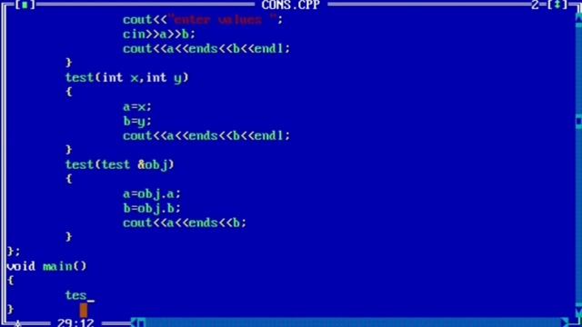 types of Constructor example in c++ || default parameterized copy constructor in c++ смотреть онлайн