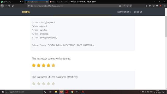 Course Feedback Site NITC - Django - HTML/CSS - Bootstrap смотреть онлайн