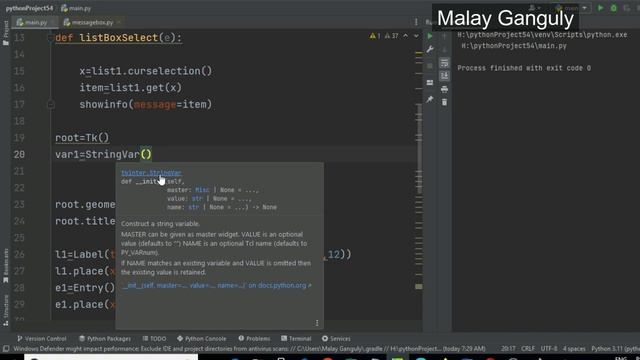 Python Class-24 GUI Development In Python Using Tkinter смотреть онлайн
