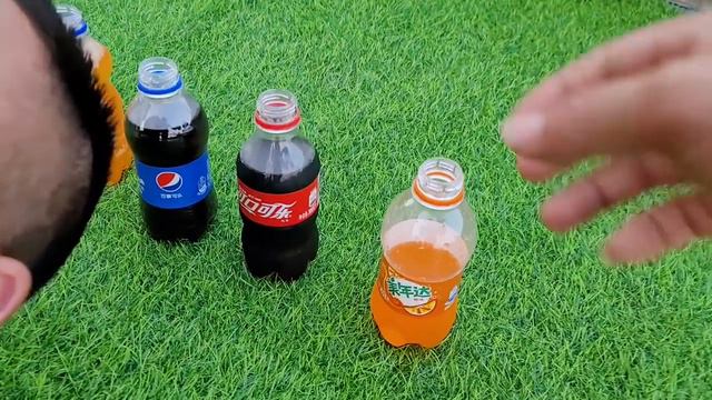 Coca Cola, Different Fanta, Mtn Dew, Pepsi, Sprite and mouth vs Mentos in Big Underground смотреть онлайн