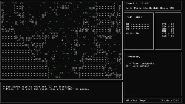 Open world Ascii based Python RPG | Python Curses смотреть онлайн