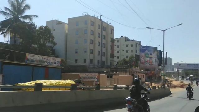 Bengaluru. A Ride Around The City. Бангалор. Поездка из одной части города в другую.