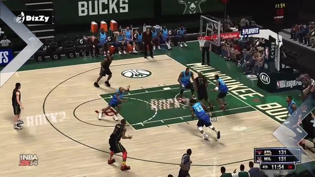 SHAQ dominated the Bucks with 45 Points. [NBA 2K14 ASSOCIATION MODE] #eLDizZy2K смотреть онлайн