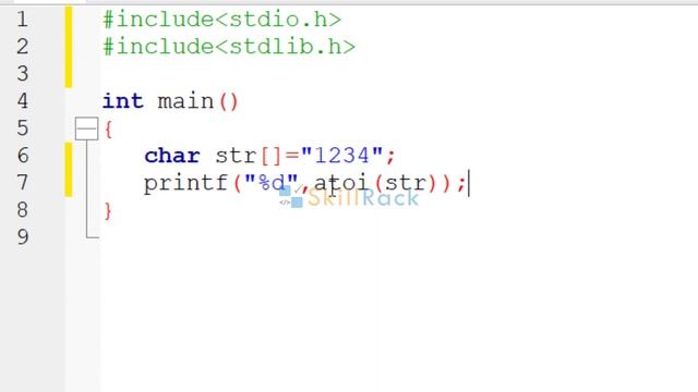 C - Converting char Array to int смотреть онлайн