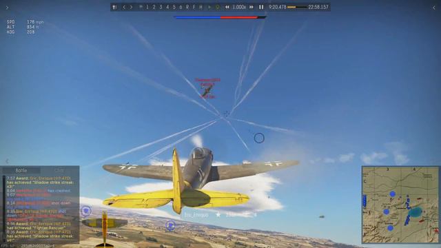 War Thunder Subscriber Replay - WisconsoniteEric, 8 Kill Hitlerbolt Battle смотреть онлайн