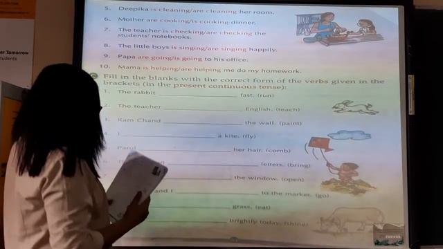SAS - Class 3 - English Grammar - Present Continuous Tense смотреть онлайн