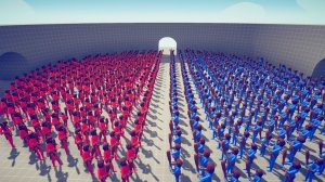 125 Красных Туземцев vs 125 Синих Туземцев (Арена) - Totally Accurate battle Simulator TABS