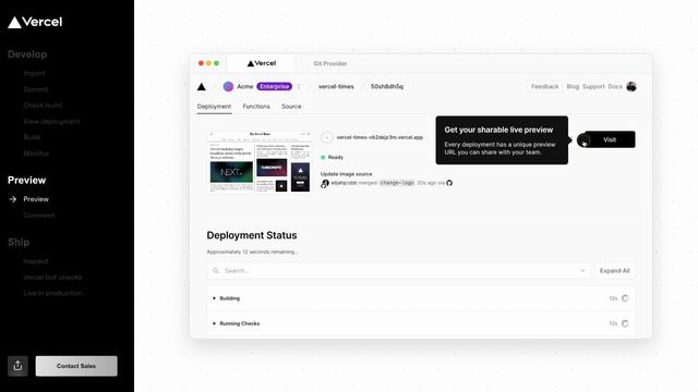 Vercel Product Tour смотреть онлайн