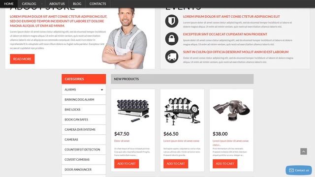 Security Products Store VirtueMart Template by WT - 53981 смотреть онлайн