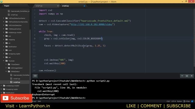 OpenCV Face Detection With Python | Program To Detect Faces On Live Camera - Unwired Learning смотреть онлайн