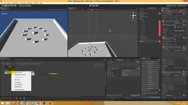 Unity3D + Playmaker - Roll A Ball Tutorial смотреть онлайн