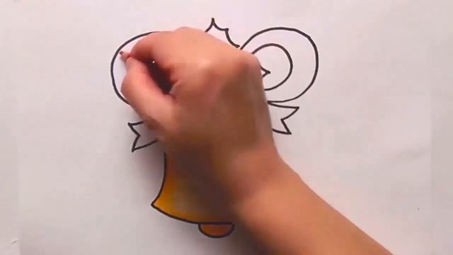 Как Нарисовать Колокольчик на Новый Год??Нарисовать Колокольчик❄️How to Draw a Christmas Bell смотреть онлайн