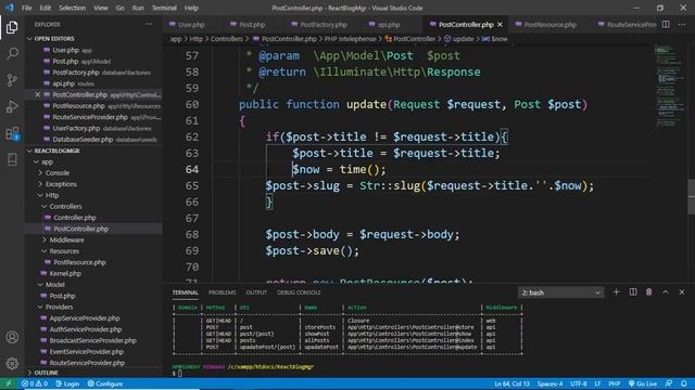 Part 12-Update and Delete Post- React Blog manager using React redux Laravel Api смотреть онлайн