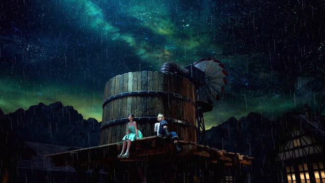 Tifa's Theme (FFVII) Piano Version w Soft Rain & Thunders смотреть онлайн