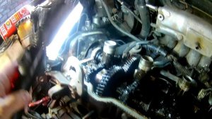 Выставление зажигание и распредвалов на тойоте калдине 3s fe