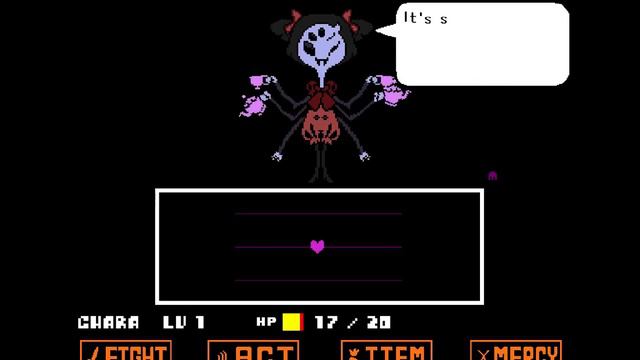 UNDERTALE Muffet Fight (Colored Sprite Mod) смотреть онлайн