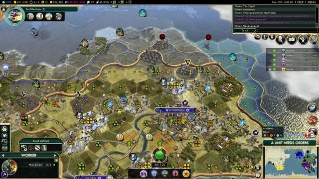 Швеция против всех в FFA6! Серия №5: Мьют номер два (ходы 124-141). Sid Meier's Civilization V смотреть онлайн