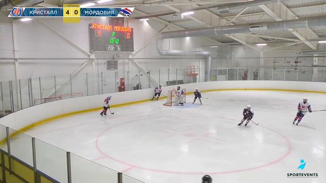 ХК Кристалл г. Саратов - ХК Мордовия г. Саранск смотреть онлайн