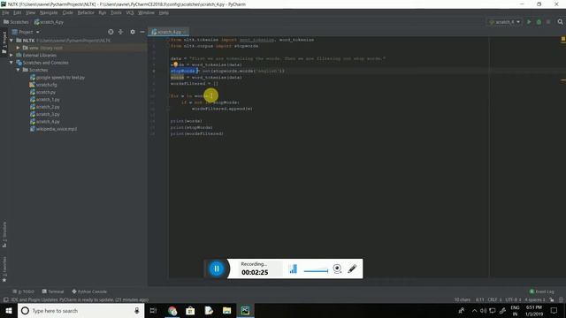 How to Remove the Stop Words In a sentence using Python смотреть онлайн