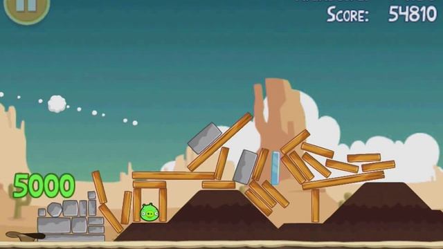 Angry Birds 12-1 | Ham 'em High | 3 star Walkthrough смотреть онлайн