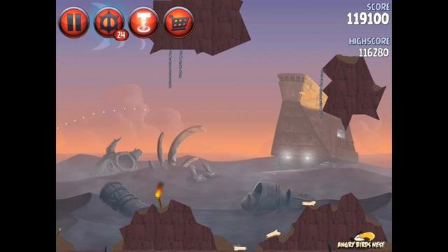 Angry Birds Star Wars 2 Level P2-19 Escape to Tatooine 3 star Walkthrough смотреть онлайн