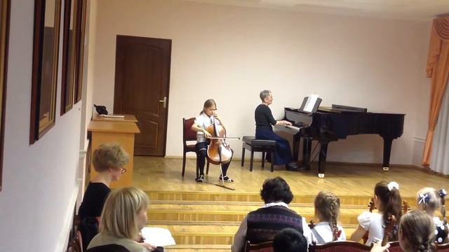 Бетховен Контрданс - Катя Васильева (виолончель) смотреть онлайн